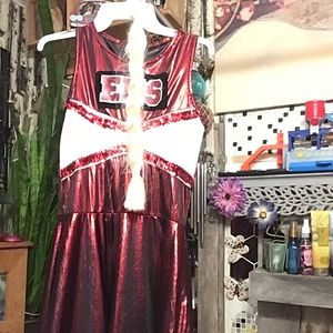 High school musical Halloween costume with hair attachment ( pony-tail ) size m